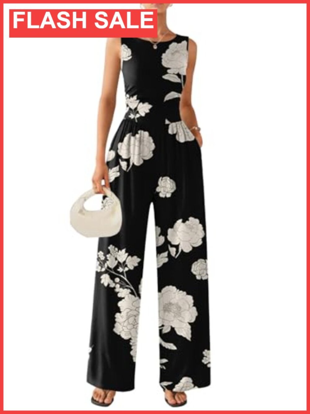 Womens Casual Summer Wide Leg Jumpsuit Romper Vacation Outfit